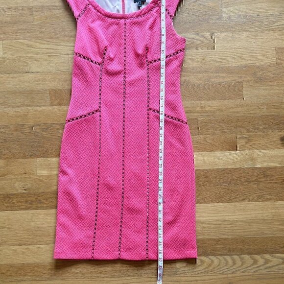 Adrianna Pappel Coral Cap Sleeve Sheath Dress Size 4 - Picture 6 of 10